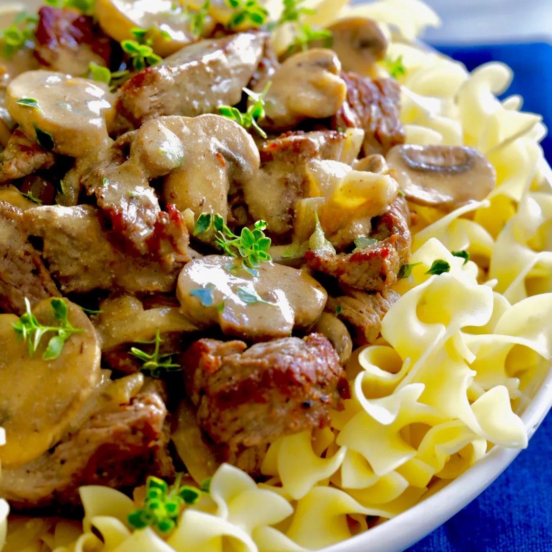 Tri-Tip Beef Stroganoff