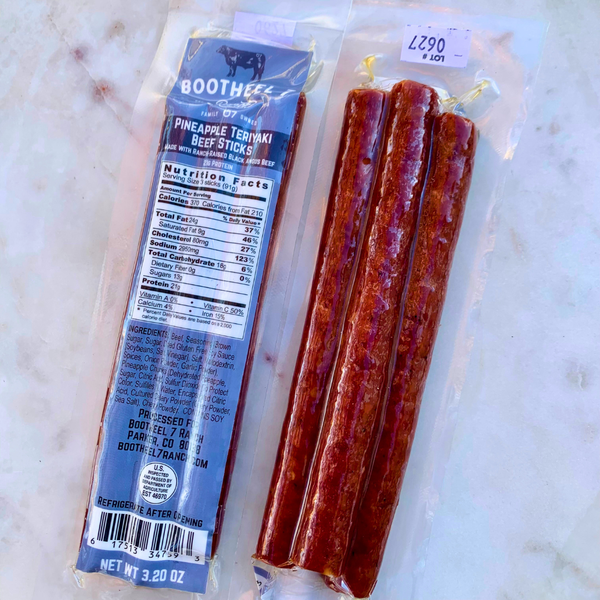 MEATERS 句潤 濱ROLL 45inc Buy Pineapple Teriyaki Beef Jerky from Bootheel 7 Ranch